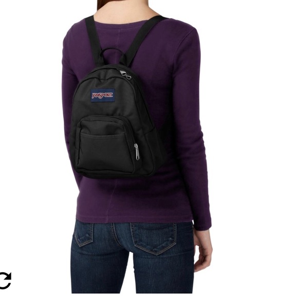 jansport mini black backpack